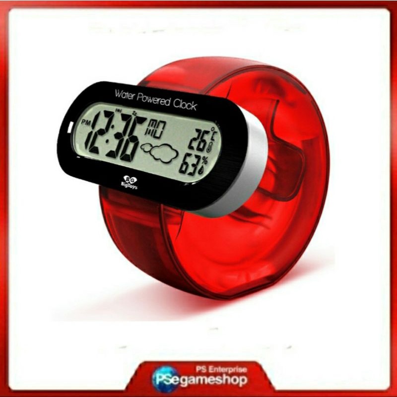 Big toys Personalized watch shape water power alarm clock(red)