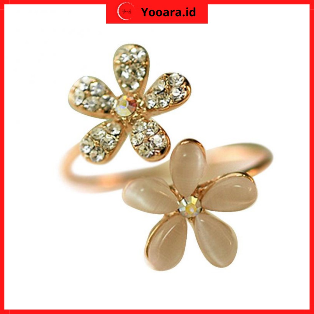 Cincin Wanita Bunga Berlian Fashion Korea Murah CINCIN STYLE KOREA