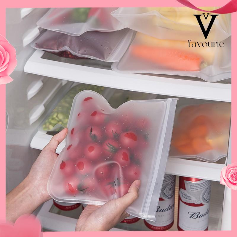 [COD]Tas Kemasan Ziplock Plastik Pengawetan Makanan EVA Frosted Sealed Bag Tas Ritsleting PVC-FA