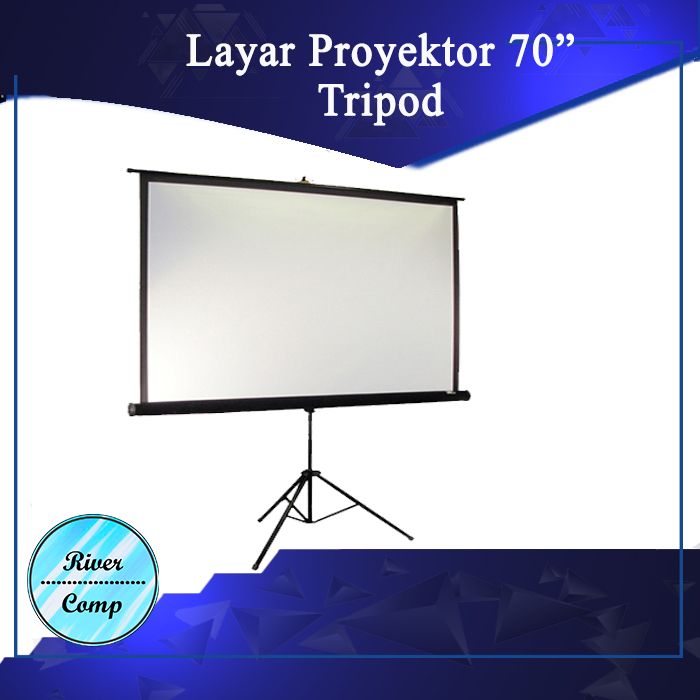

Utrs0e4 Tripod Screen Projector - Layar Proyektor 70" As71S0D