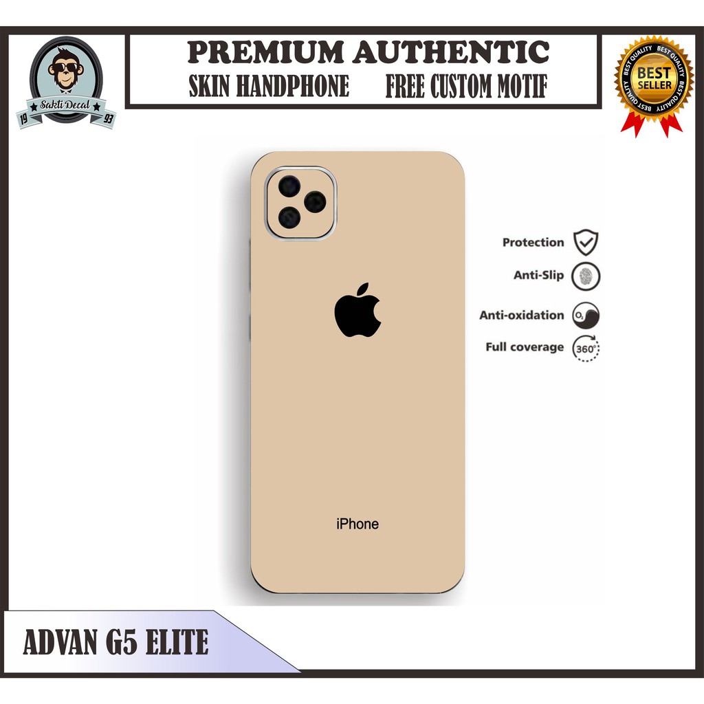 SKIN HP PREMIUM ADVAN G5 ELITE MOTIF IPHONE FREE CUSTOM WARNA
