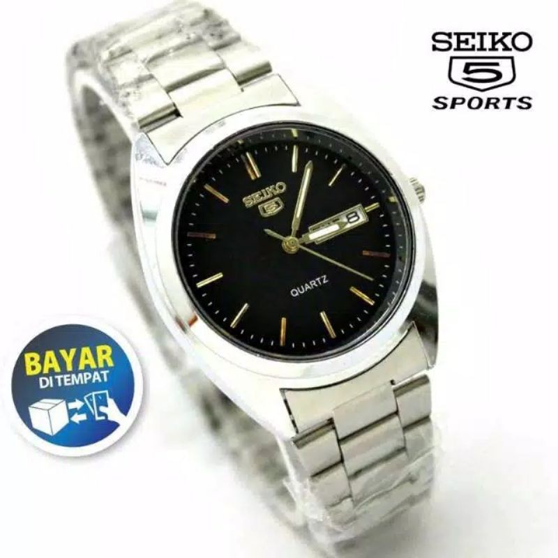 Seiko Series 5 | Bayar Ditempat | Jam Tangan Pria Wanita Classic Simple | Rantai 21 Jewels COD