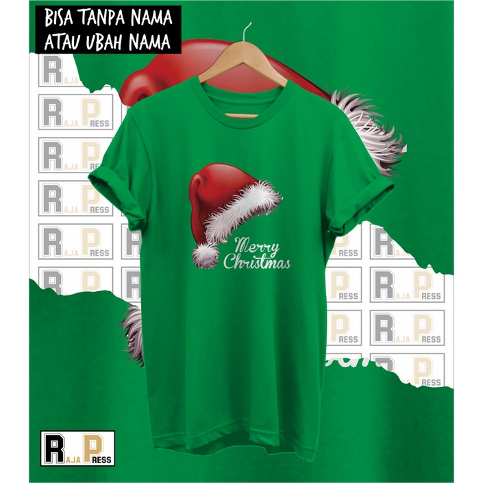 KAOS NATAL -  BAJU NATAL TOPI SANTA MERRY CHRISTMAS - BAJU FAMILY NATAL