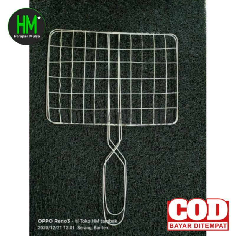 panggangan ikan bakar / panggangan ikan anti lengket jepit stanlis MURAH