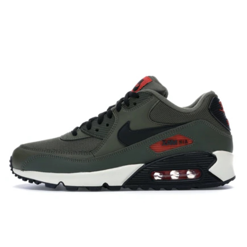 Nike Air Max 90 Medium Olive Black Original Quality / Sepatu Running Wanita / Sepatu Lari Pria / Sep