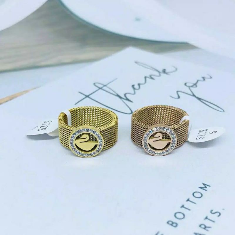 GG Cincin Swan Ikat Pinggang Titanium
