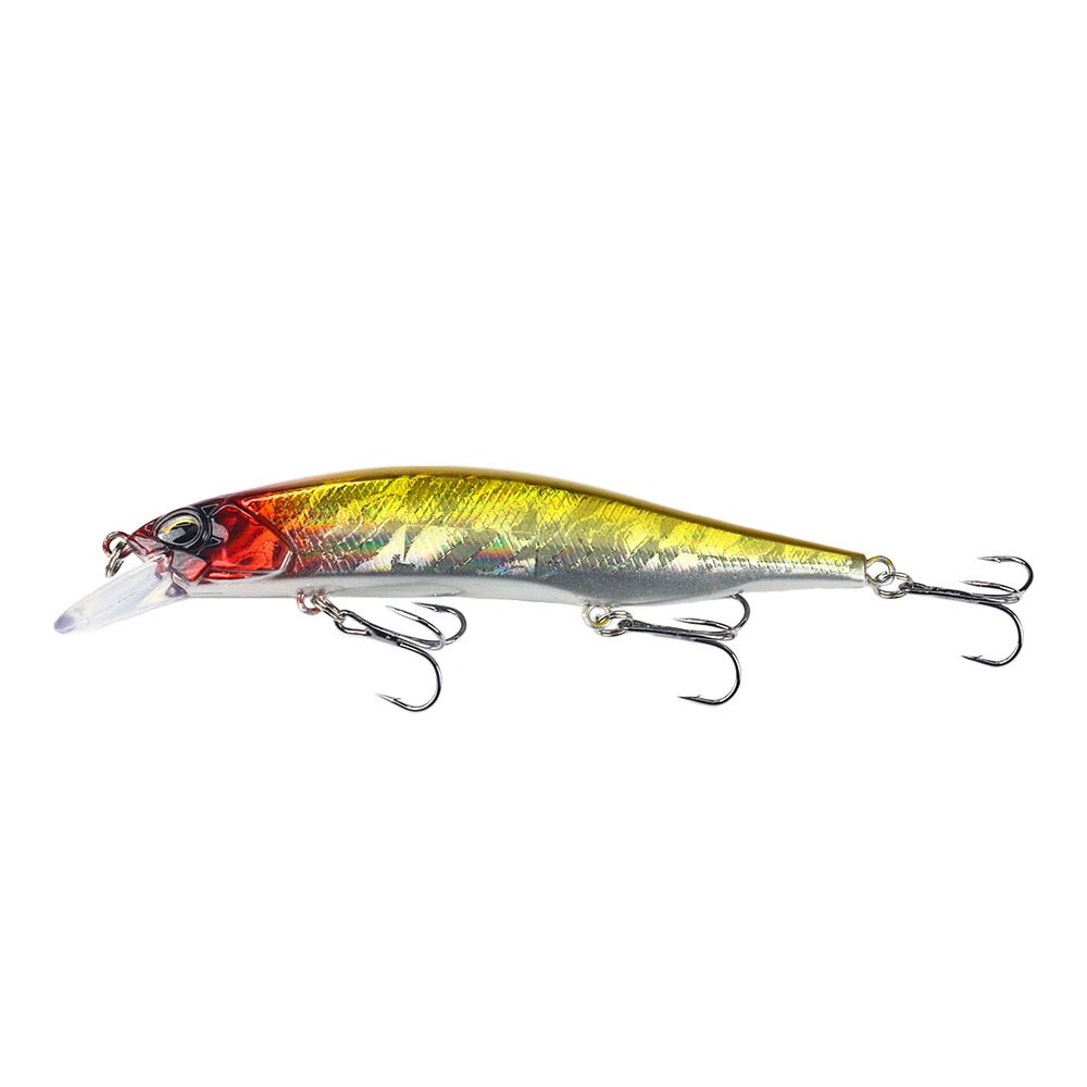 Hengjia Umpan Pancing Bentuk Ikan Kecil 12CM 15G Casting Big Minnow Fishing Lure Equipped 3 Fishing Hook