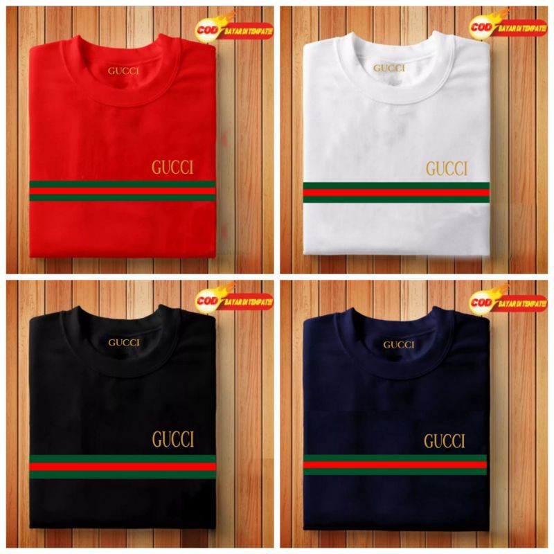 kaos logo GUCCI pria wanita