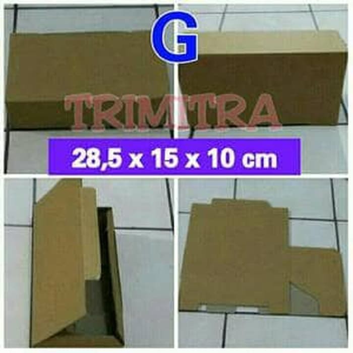 

KARDUS POLOS TIPE G " KHUSUS " 28,5x15x10 CM