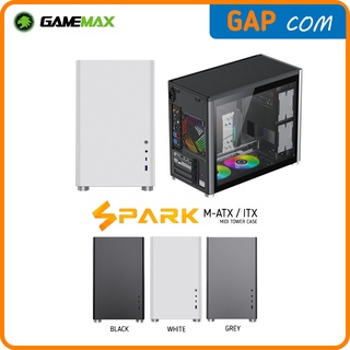 CASING/CASE KOMPUTER/PC GAMEMAX SPARK DUAL TEMPERED GLASS (M-ATX/ITX)