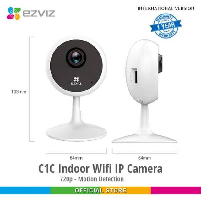 EZVIZ C1C Indoor Wifi IP Camera 720P IR Night Vision