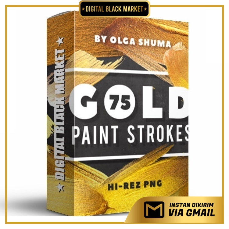 75 in 1 Golden Raster Strokes - JPEG Ultra HD