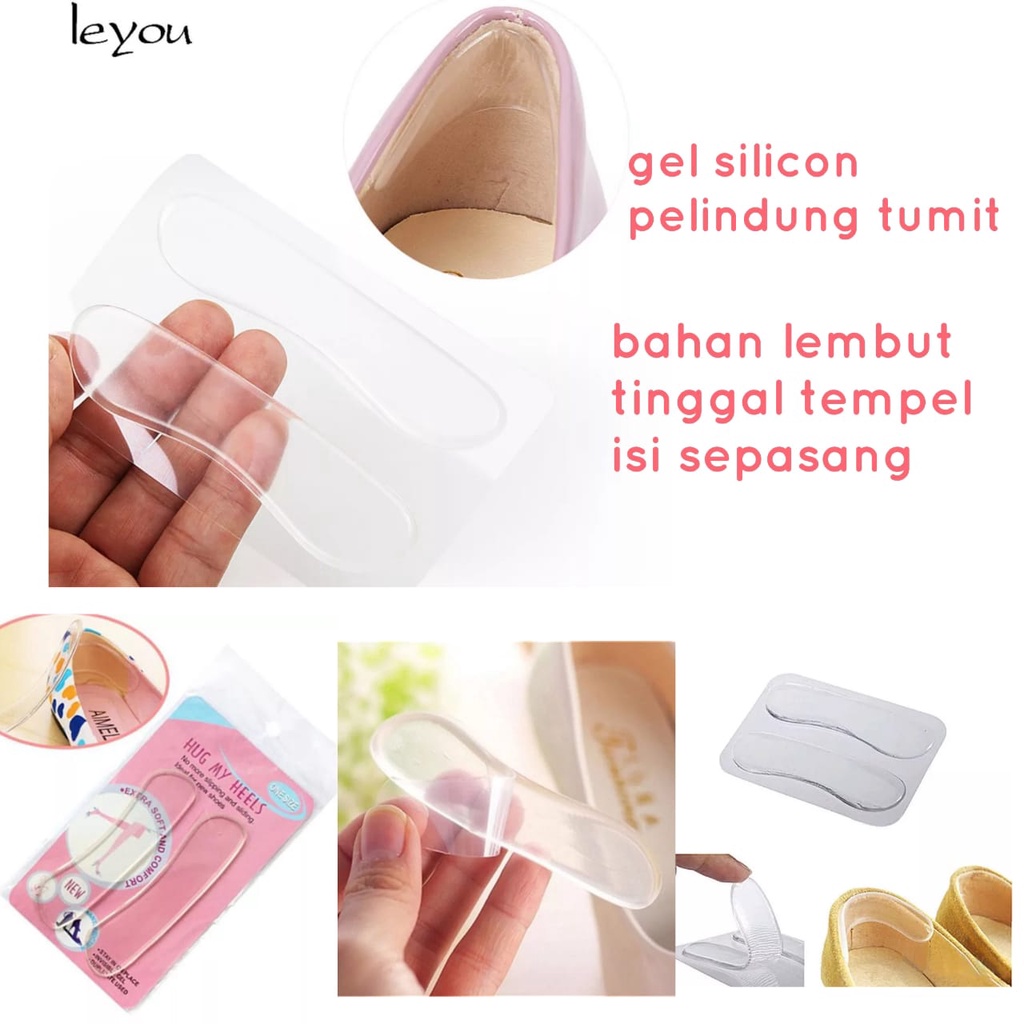 INSOLE SEPATU WANITA PENINGGI SEPATU INVISIBLE BAHAN GEL SILICON ALAS SEPATU PENINGGI BADAN BANTALAN KAKI IMPORT