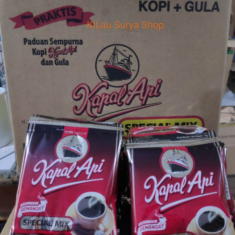

Kopi Kapal Api Special Mix Kopi & Gula PerRenceng 10 sachet