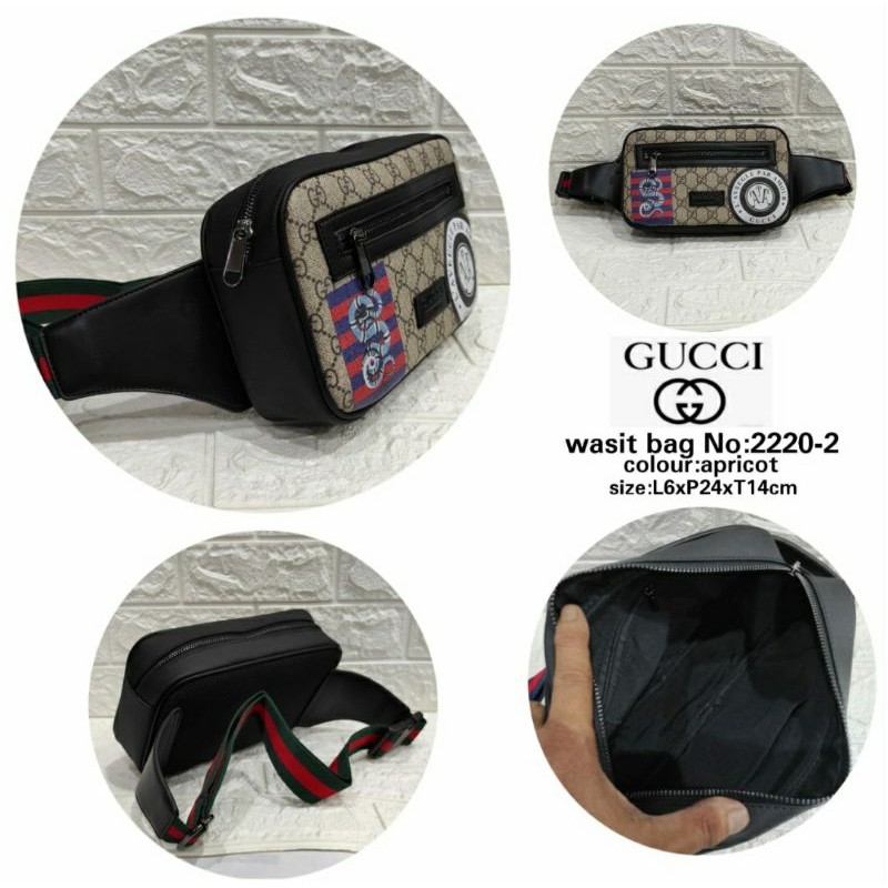WAISTBAG PRIA WANITA GUCCI IMPORT BUMBAG GUCCI TAS PINGGANG GUCCI IMPORT TAS SELEMPANG GUCCI