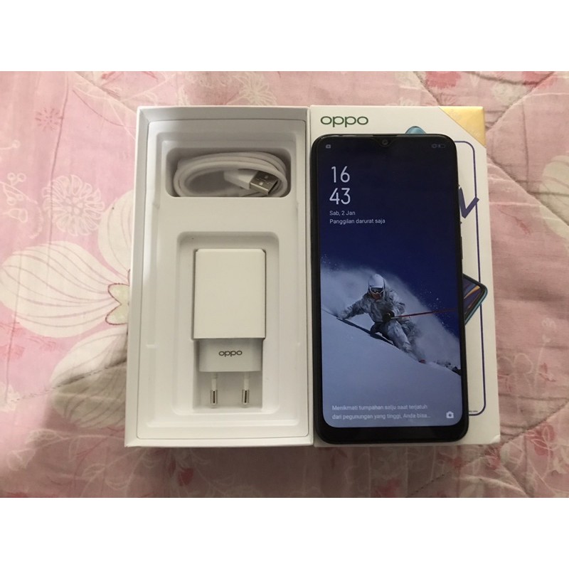 Jual HP handphone Bekas Oppo A12 3/32 Fullset Ori HP Second Seken Berkualitas