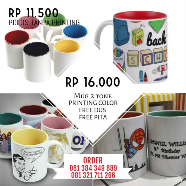 Mug Printing Mug Gelas Mug Souvenir Shopee Indonesia 4042