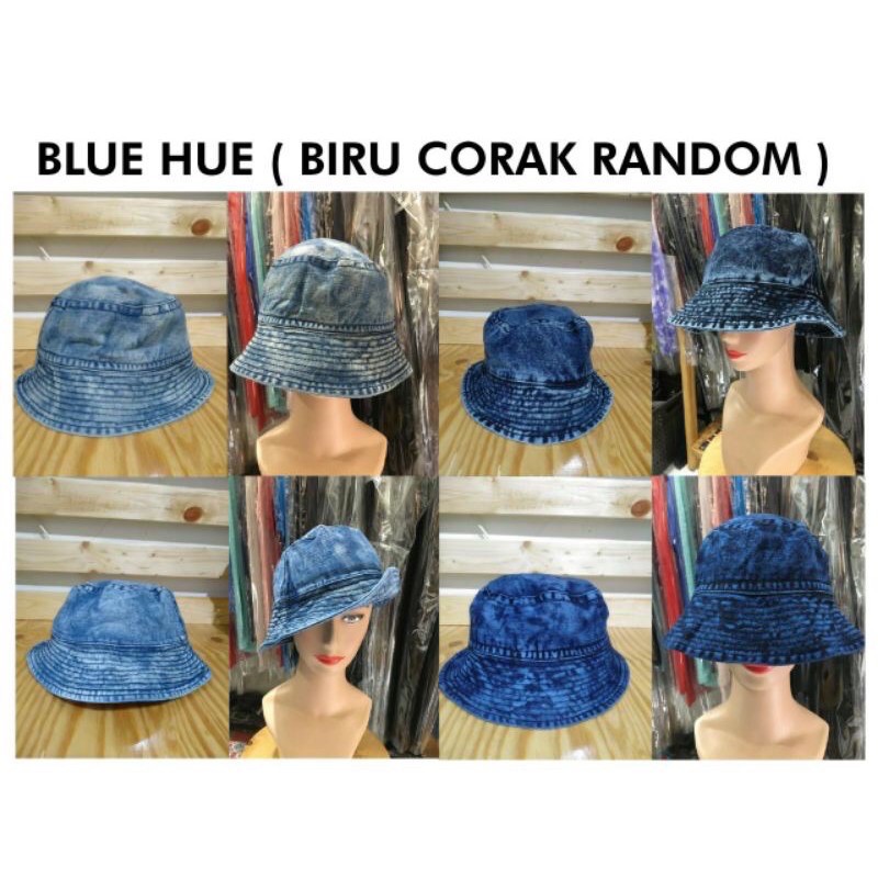 (COD) BEST SELLER TOPI BUCKET DENIM // BUCKET HAT UNISEX PREMIUM MURAH