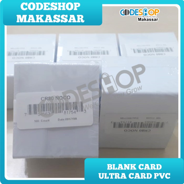 

(TERLARIS) Kartu PVC Blank Id Card Ultracard HID Noco CR 80 isi 100 pcs