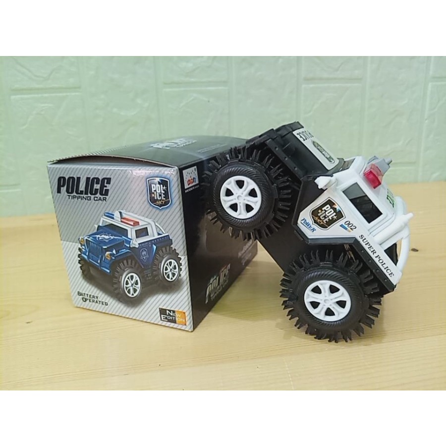 Mainan Mobil Jeep Polisi Mobil Jungkir Balik