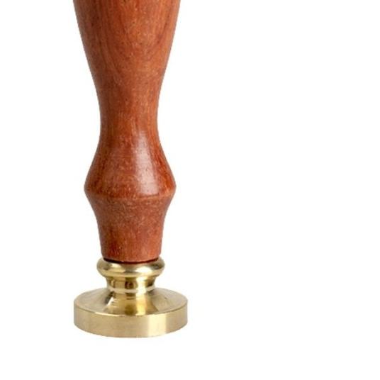 

♤ Wax Seal Stamp Wood Handle - Stempel Sealing Lilin Inisial Huruf A - T - Huruf B ▲