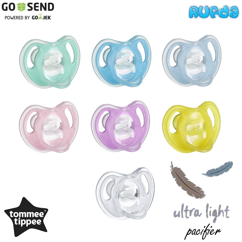 Tommee Tippee Ultra Light Pacifier Silicone Soother Empeng Ringan Orthodontic BPA Free