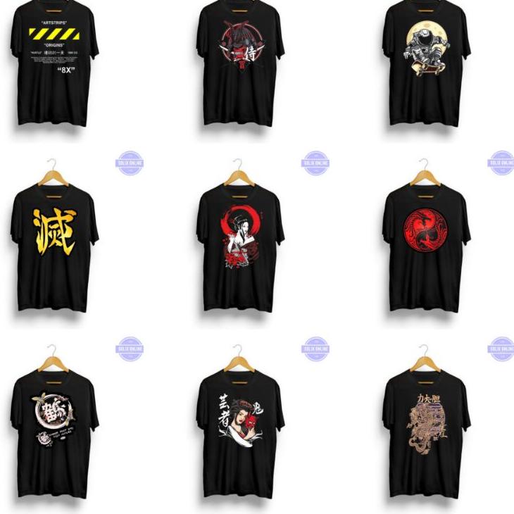 {SIB.01Jl22ν} [SOLIX ONLINE] KAOS SAMURAI || KAOS DESAIN JEPANG || KAOS VIRAL