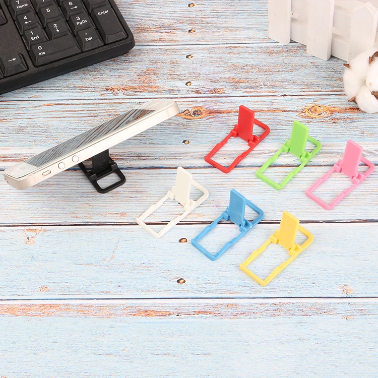 Bracket Lipat Mini Portable Bentuk L Holder Handphone Universal Warna Acak