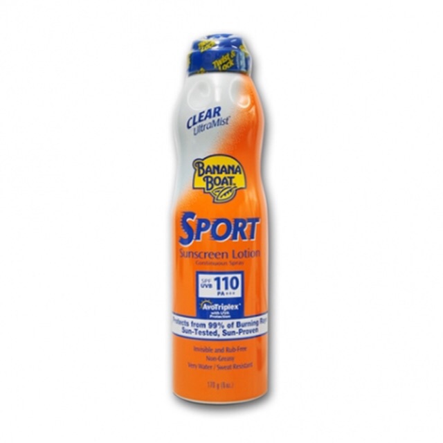 Banana Boat Sport Performance  Clear Ultramist Spray SPF 110 Sunscreen Spray Sunblock 170g *NEW