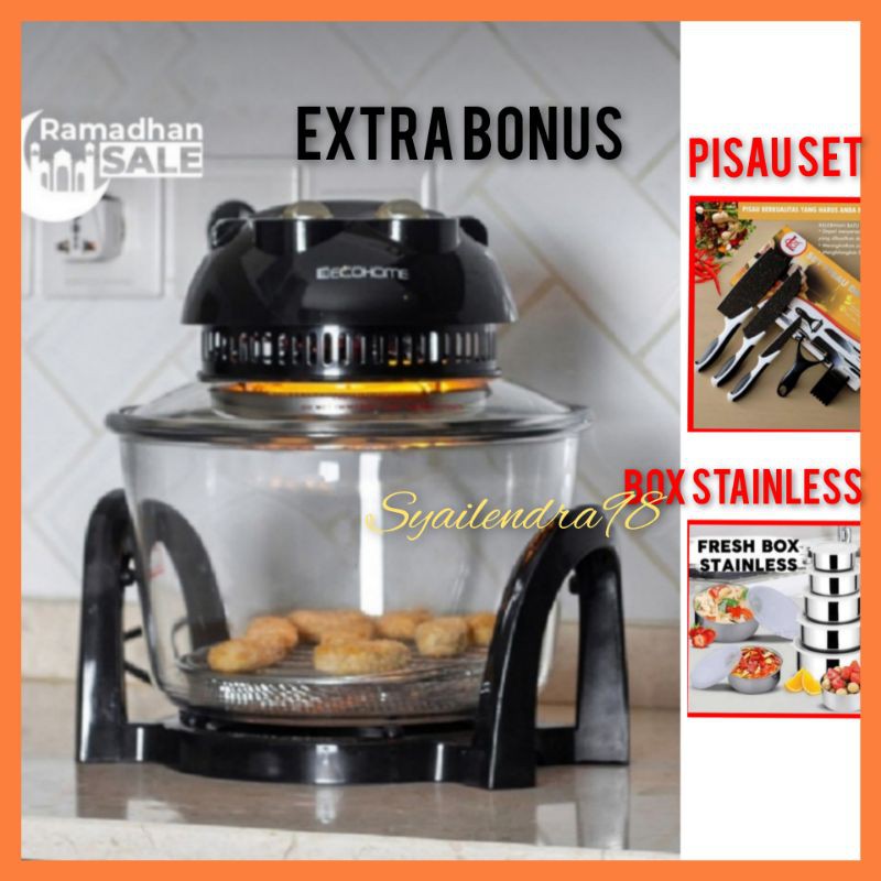 Ecohome Halogen Air Fryer Oven 8 in 1