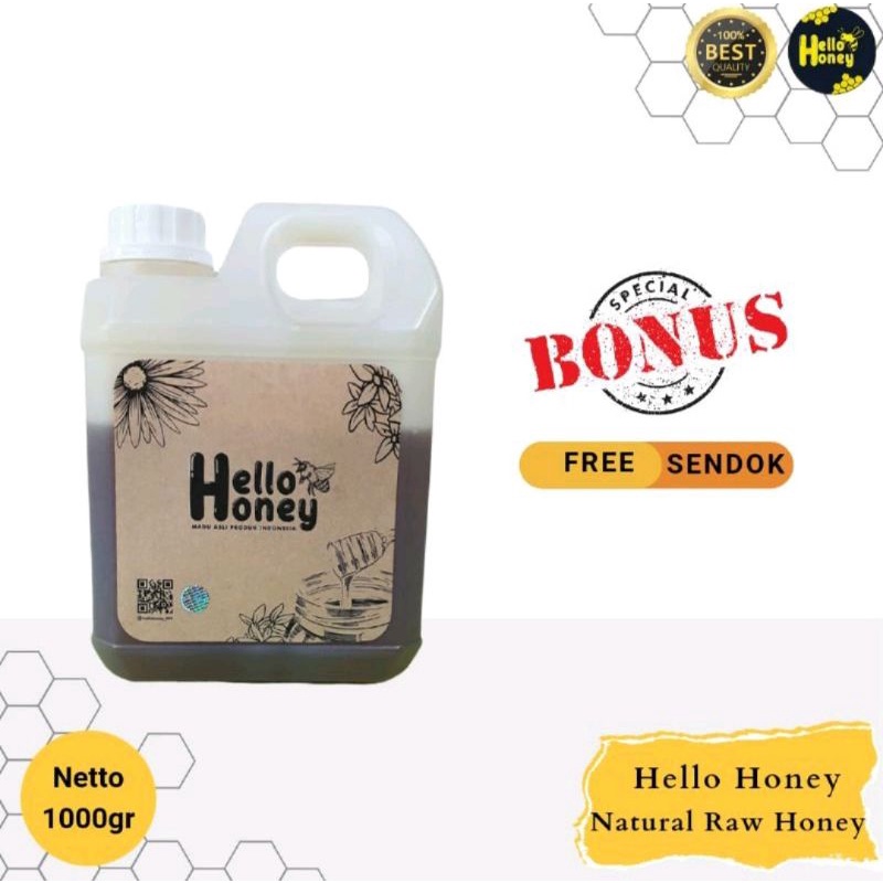 

madu murni asli 100% hello honey