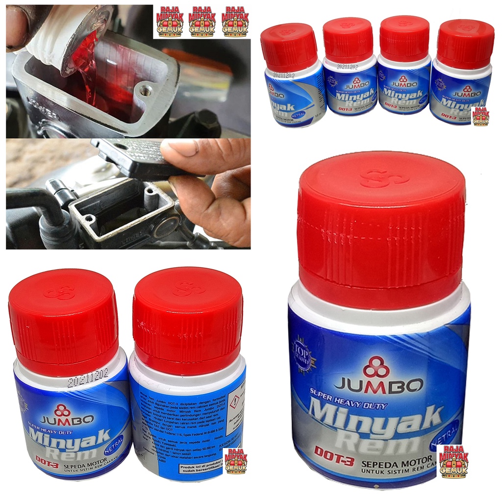 Jual JUMBO MINYAK REM DOT 3 Super Heavy Duty 50ml/ MINYAK REM CAKRAM ...