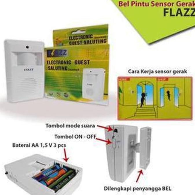 Bel alarm Pintu SENSOR GERAK / Electronic Guest Saluting