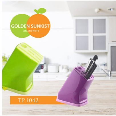 5471 - tempat pisau / wadah pisau golden sunkist / tempat penyimpanan pisau / kotak pisau / tempat p