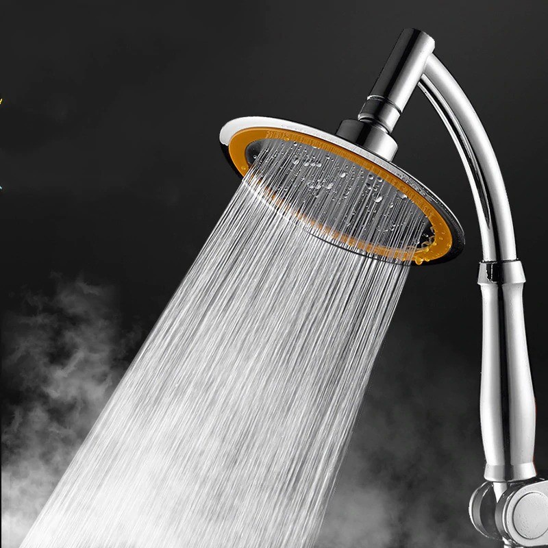 Kepala Shower Head High Pressure Rainfall Adjustable Water Saving 6 Inch - 30LYH - Silver