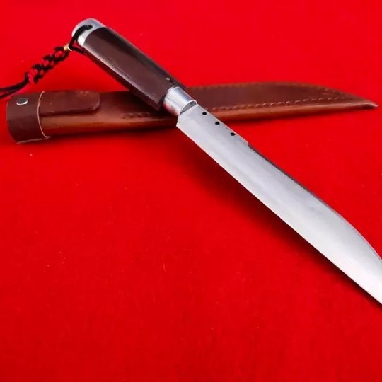 Pisau Seset Kulit - Pisau Sembelih Seset Sapi Bilah 20 Cm Super Tajam Baja Per - Vivistecolection