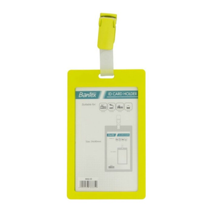 

Jualan Id Card Holder With Clip 54X90Mm Portarit Merk Bantex 8866 Hemat