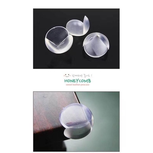 JM PELINDUNG SUDUT MEJA TRANSPARAN / PENGAMAN SIKU SUDUT MEJA SILIKON / PELINDUNG SIKU MEJA SILICONE / TABLE SAFETY