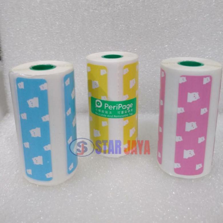 

[KODE YF1627] Kertas Stiker Peripage Bear Label Thermal Paper Mini Printer