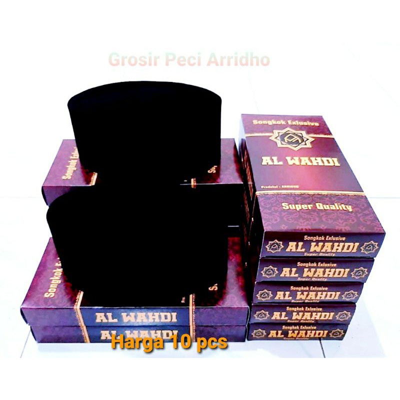 Peci songkok hitam polos grosir 10 pcs songkok nasional