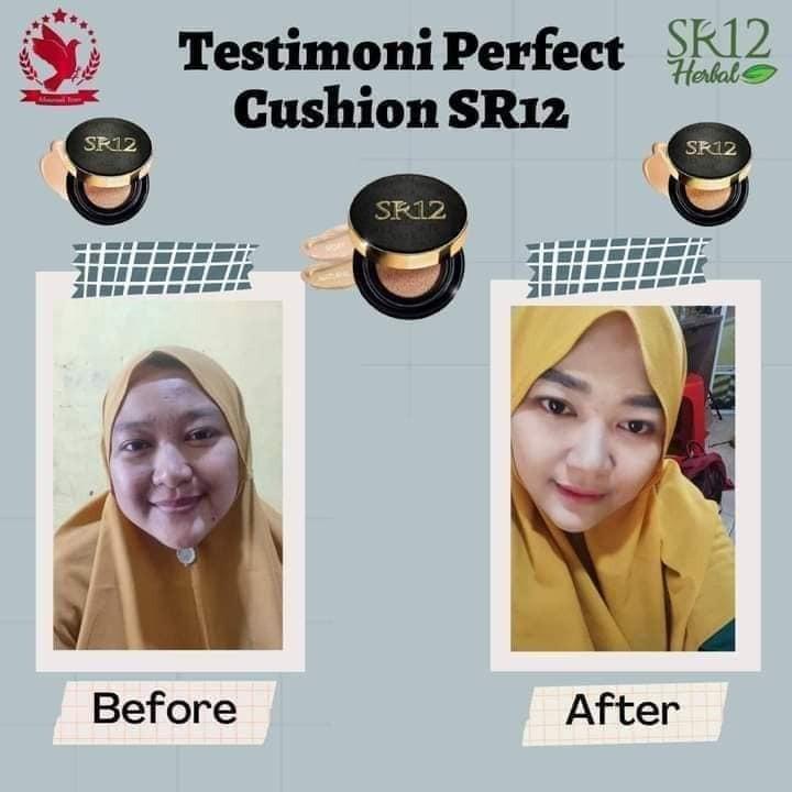 Serum Cushion Refill Perfect Cushion Ivory Natural Dewy Finish Bedak Cushion Waterproof Menutupi Pori-Pori Full Coverage