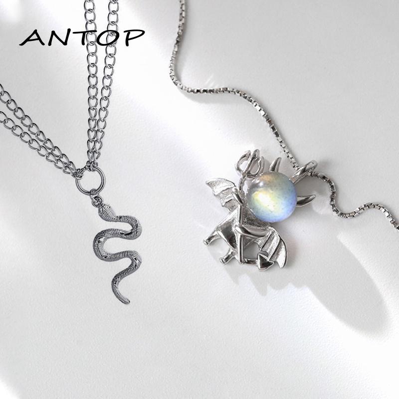 Korea Kalung Pria Dan Wanita Gaya Hip-hop Klavikula Liontin Fashion Aksesoris ANTOP