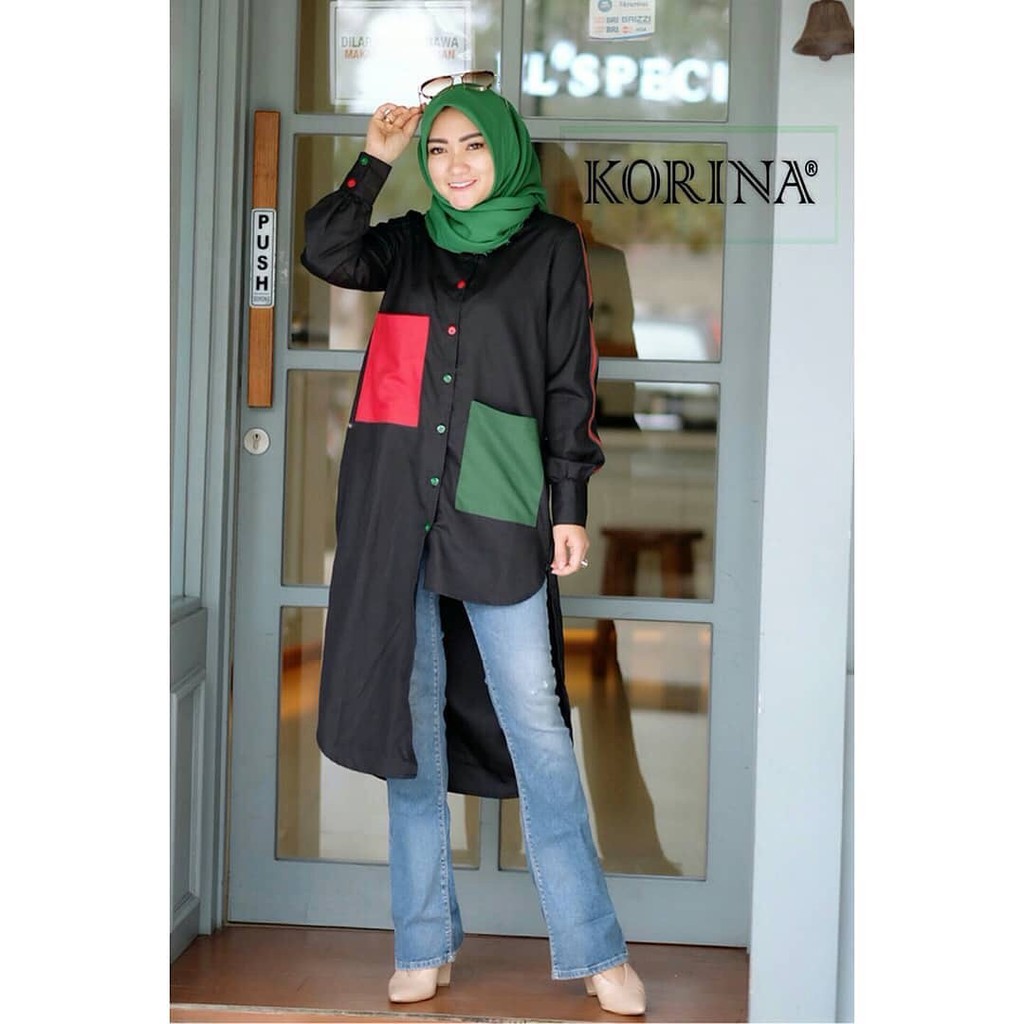 Atasan Wanita Claretta Tunic by Korina