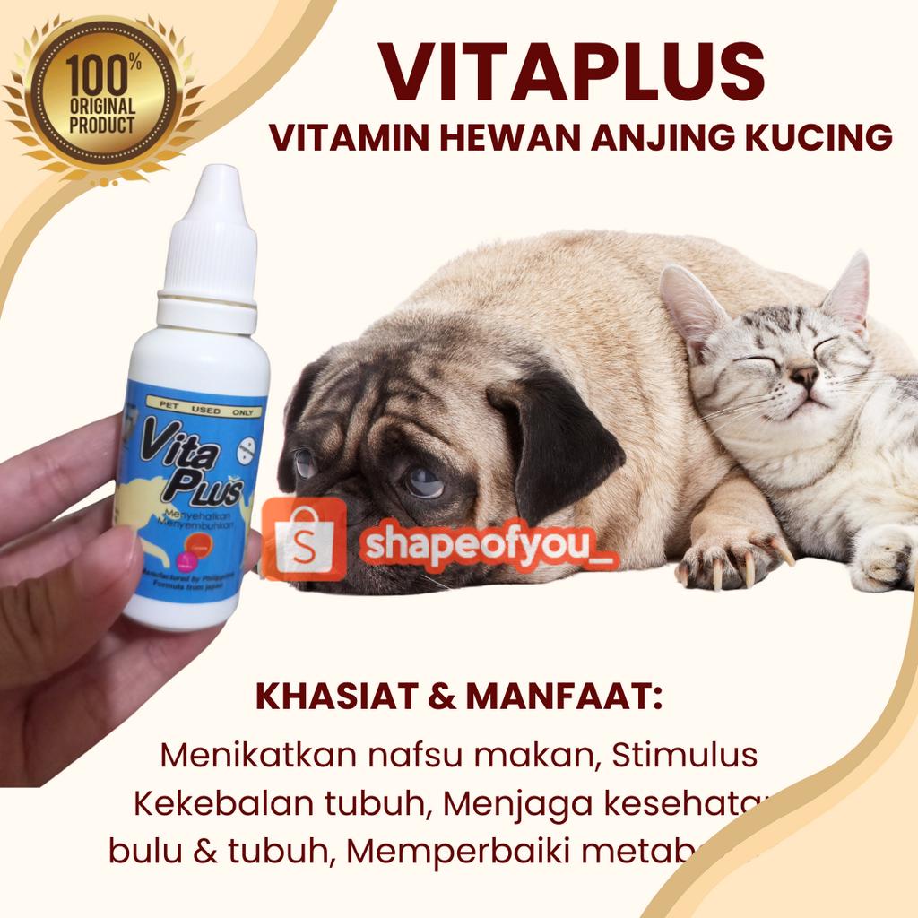 Vitaplus Vita Plus 30ml Multivitamin Kucing Anjing Vitamin 30 ml