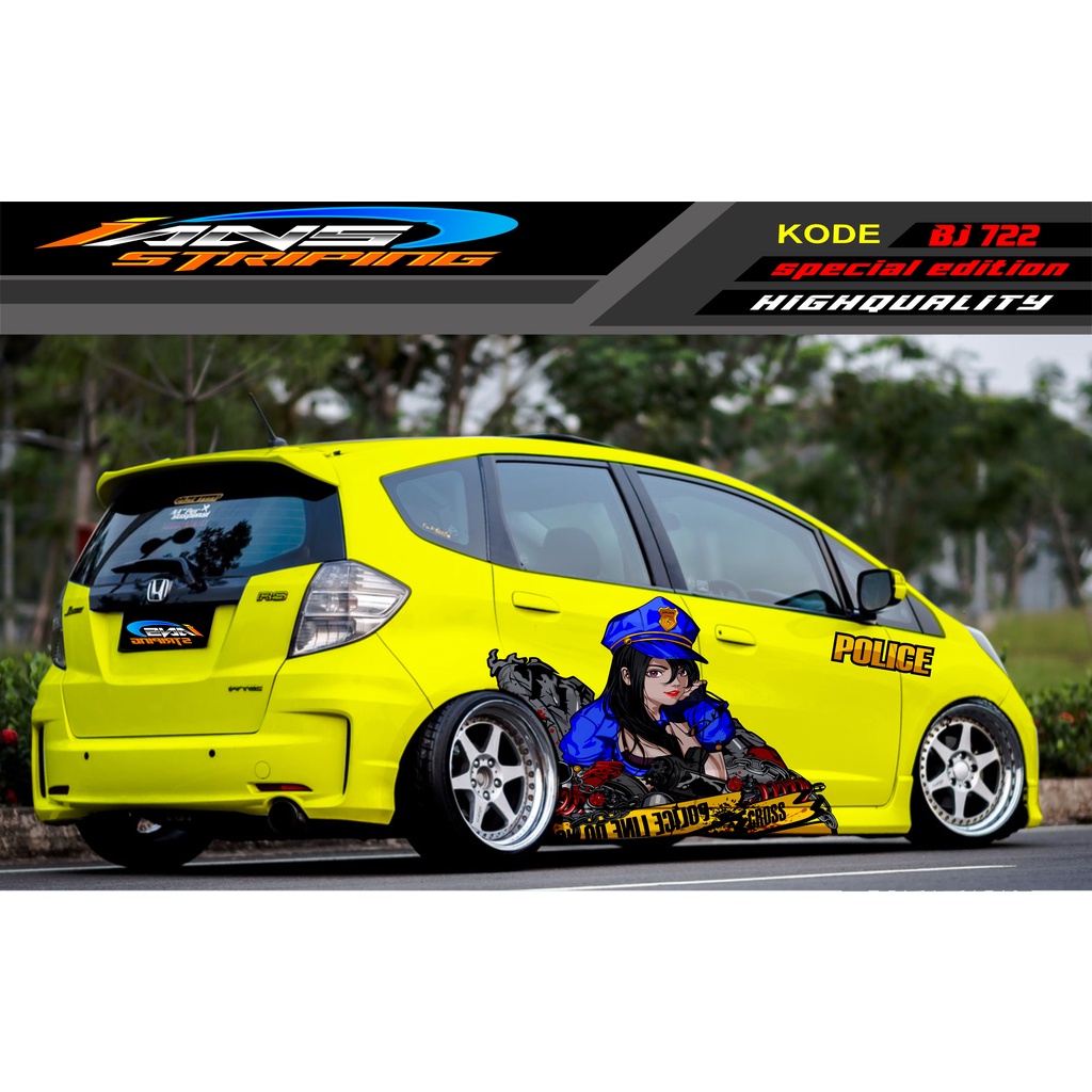 STICKER MOBIL HONDA BRIO, JAZZ RS, MOBILIO, AGYA, YARIS, ATOS / STICKER MOBIL