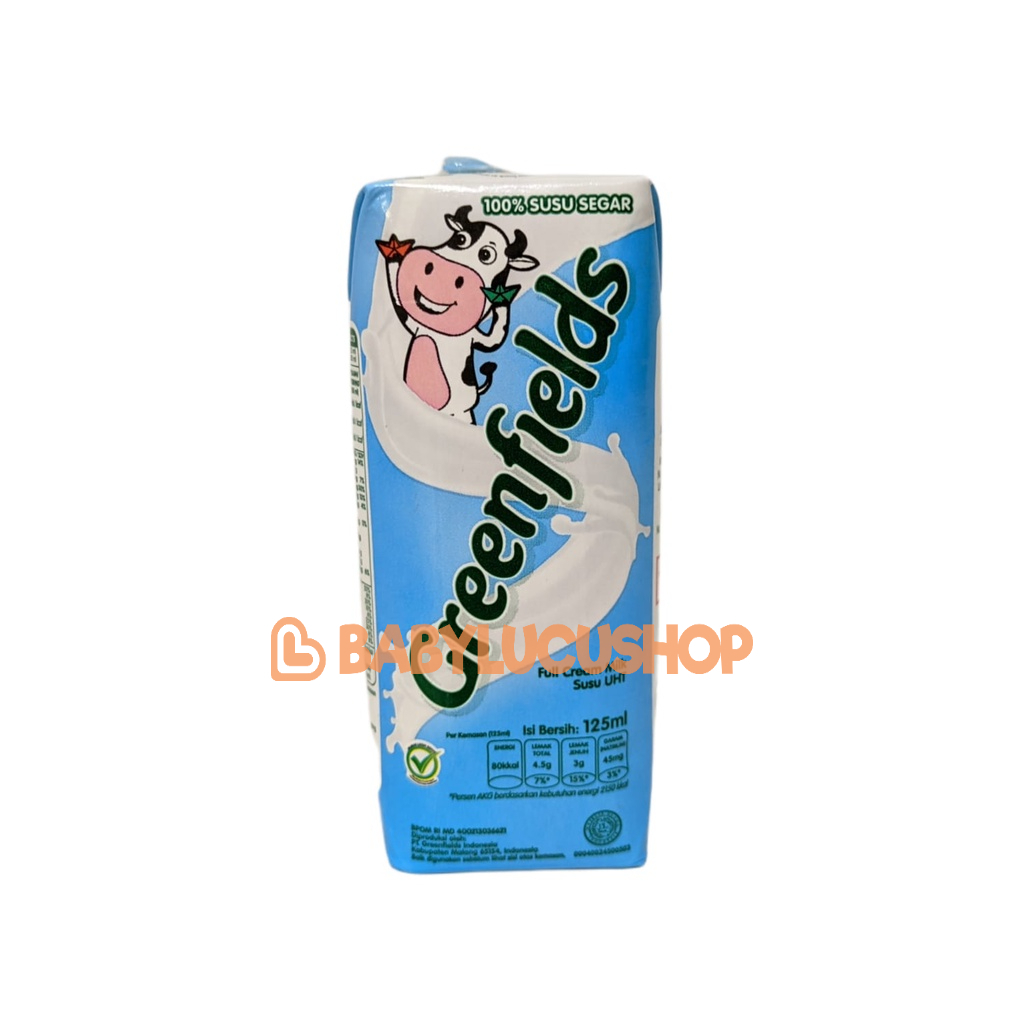 Susu Greenfields UHT 125ml Full Cream Cokelat Strawberry Milk Greenfield 1 PCS