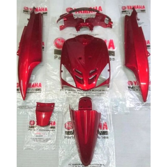 full set body mio sporty merah cabe
