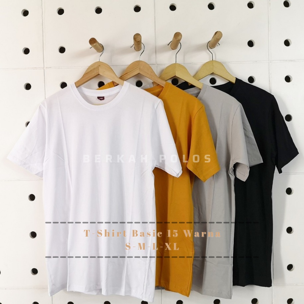 KAOS POLOS COTTON KATUN COMBED 30s LENGAN PENDEK FASHION BANDUNG [LANGSUNG DARI PABRIK] [HARGA RESEL
