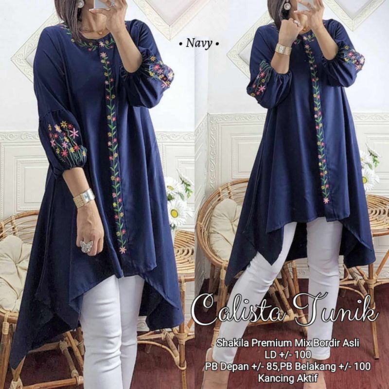 ATASAN, TUNIK, atasan wanita, fashion muslim, baju wanita, fashion wanita, Calista Tunik