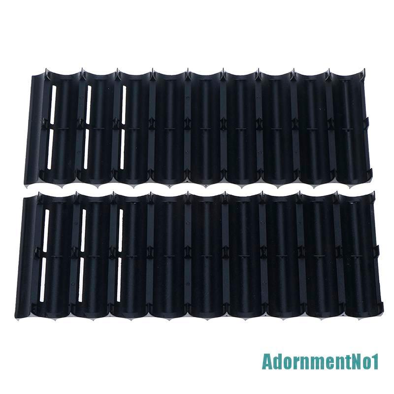 (AdornmentNo1) 1pc Bracket Silinder Holder 10pcs Baterai 18650 Bahan Plastik